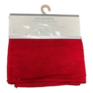 HomeGoods Microfiber Multipurpose Scrubber‎ Dish Cloths 6pk Red Brand New 12x12